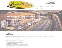 Tablet Screenshot of goldenspring.co.za